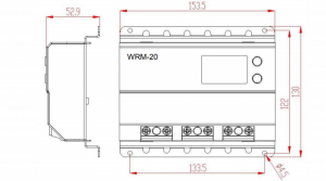 dimensioni regolatore di carica wrm20